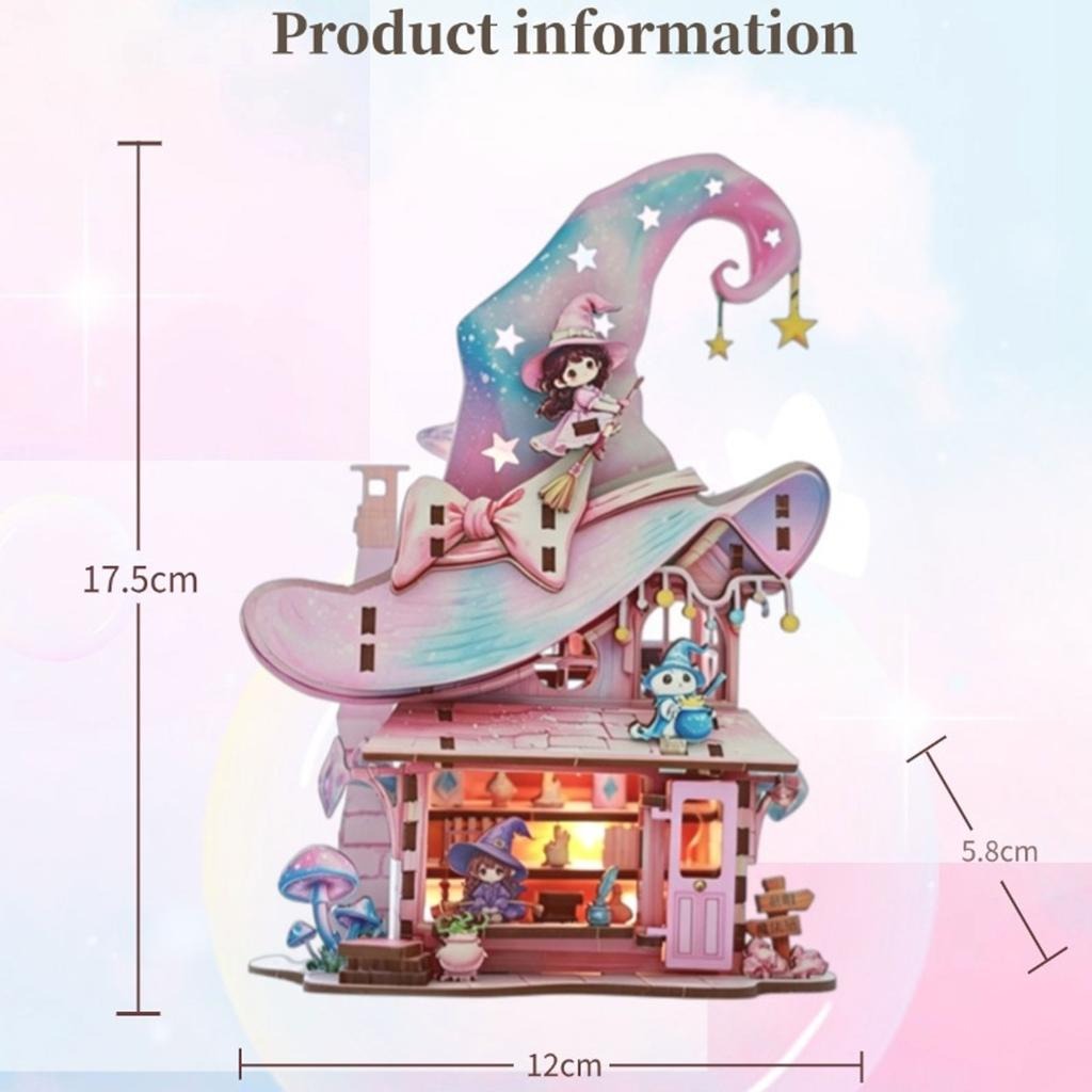Magic Cottage product size 12 x 5.8 x 17.5 cm