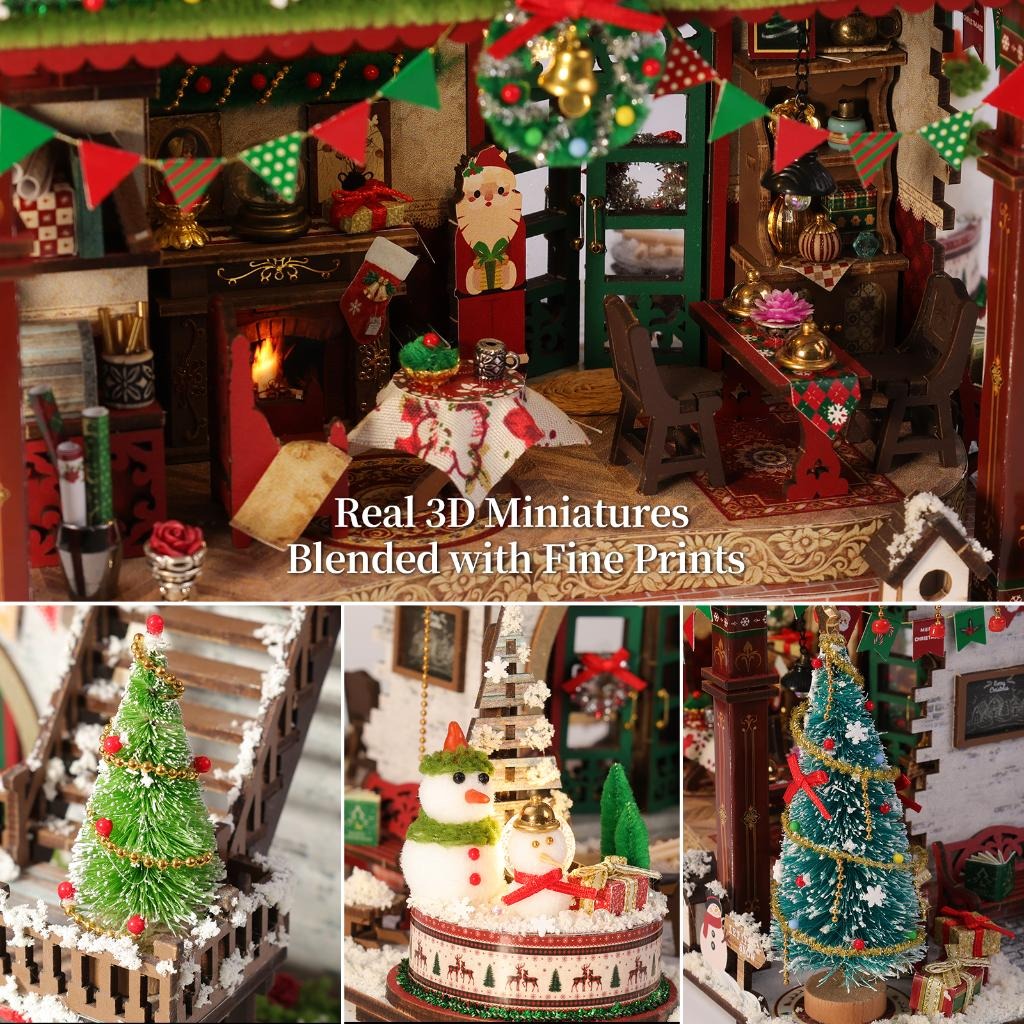 Real 3D miniatures blended with fine prints