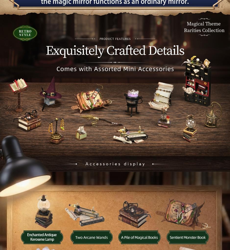 Starspell Cabinet miniature magical accessories