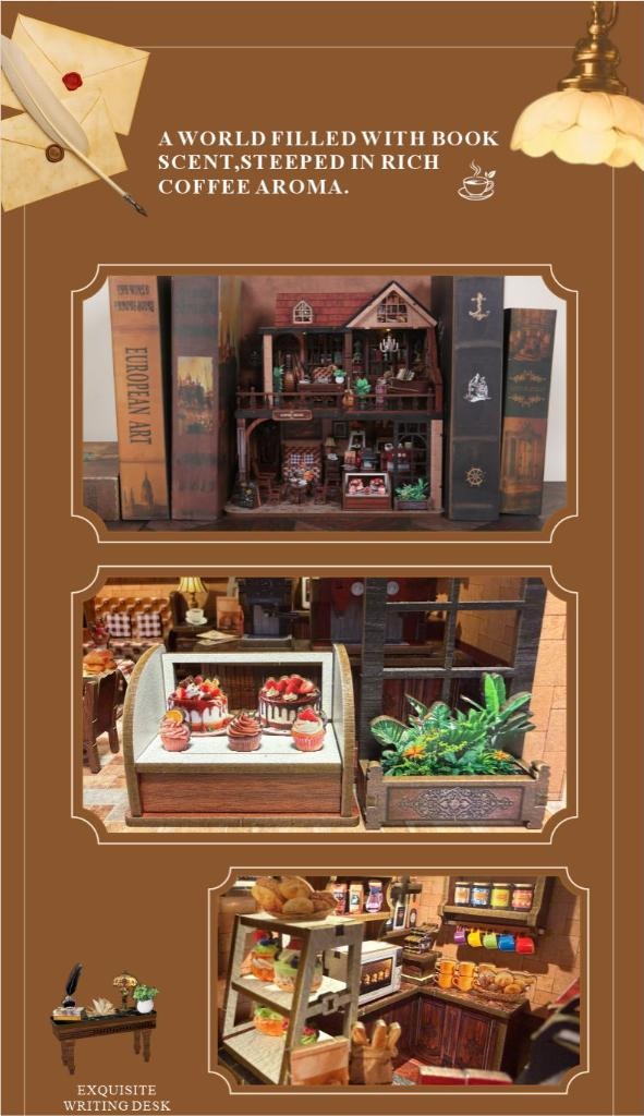 Norren Book Cafe book scent and coffee aroma details
