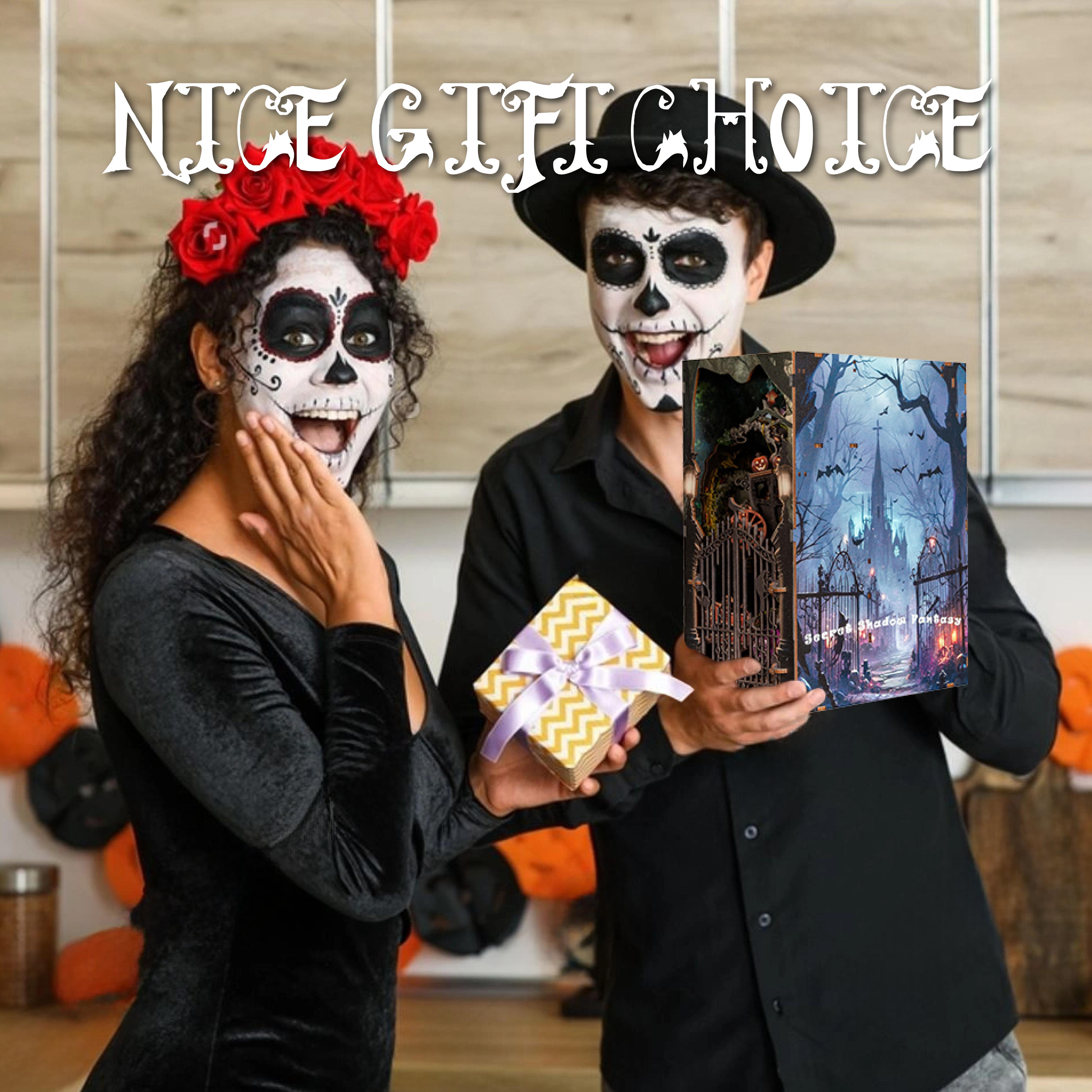 Secret Shadow Fantasy Halloween book nook gift choice