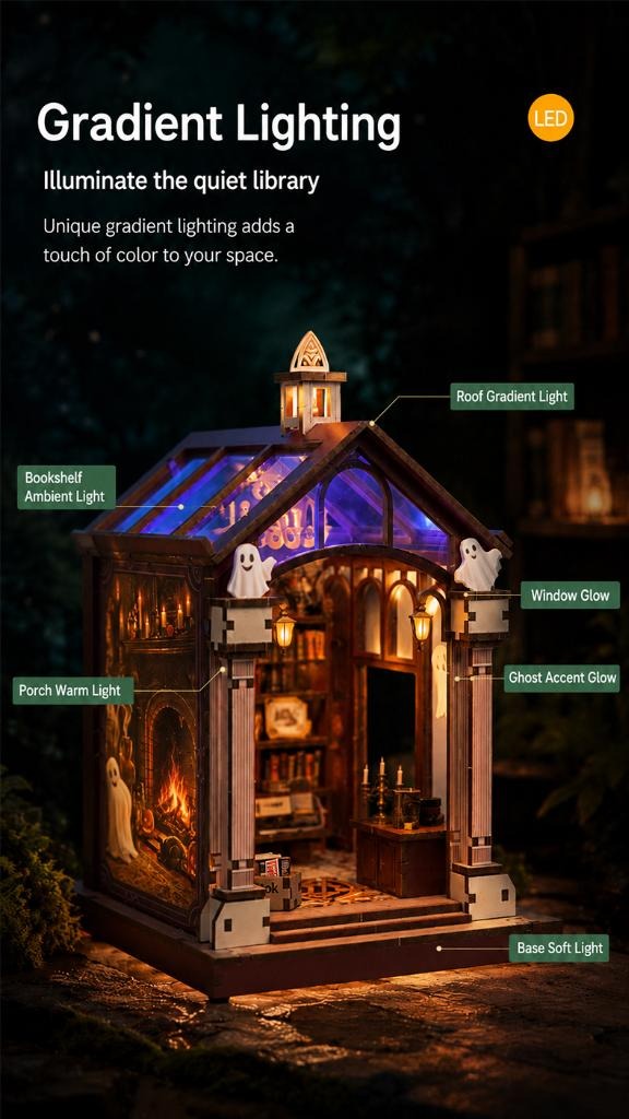 Gradient LED lighting details